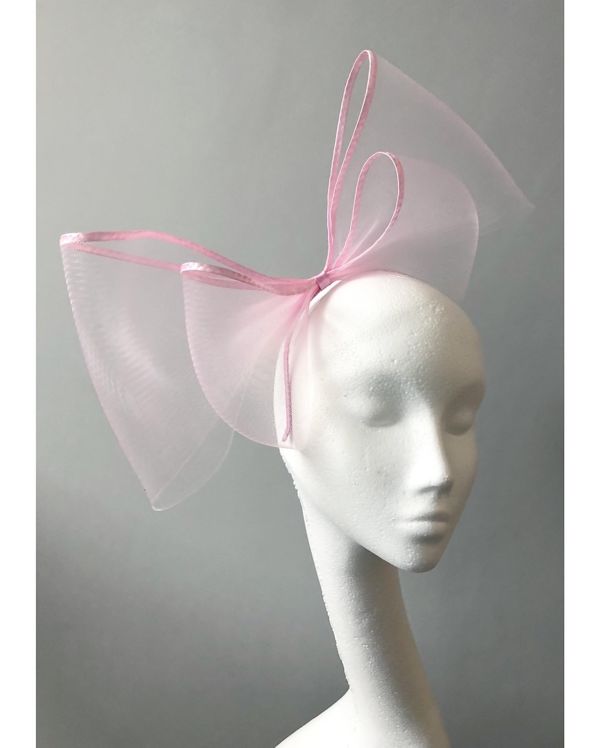 Extra Large Double Baby Pink Bow Headband